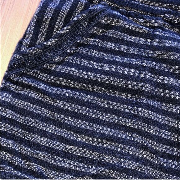 Jolt Women's Navy Blue Striped Shorts - Picture 4 of 7